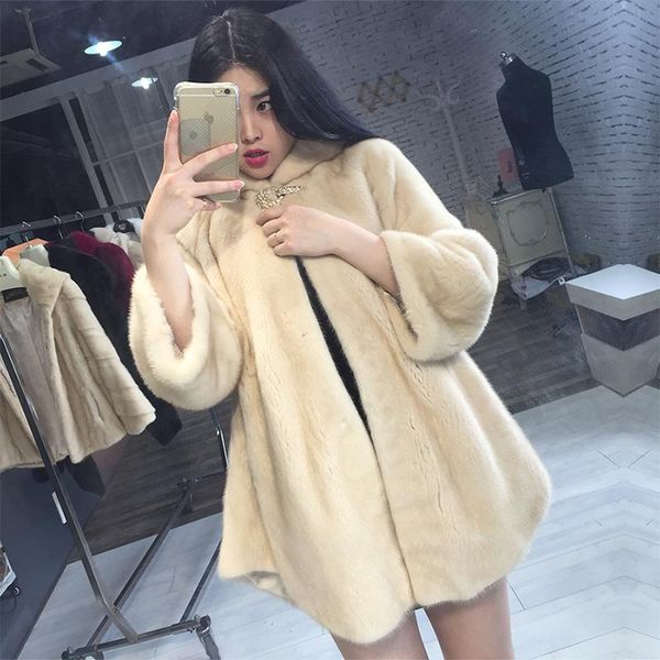 women's fur & faux oftbuy 2021 natural mink coat winter jacket women real collar hooded warm fashion outerwear streetwear luxury, Black
women's fur & faux oftbuy 2021 natural mink coat winter jacket women real collar hooded warm fashion outerwear streetwear luxury, Black