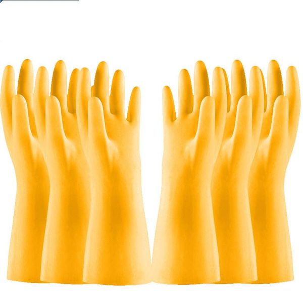 pairs dishwashing gloves waterproof rubber latex kitchen cleaning laundry washing housework disposable