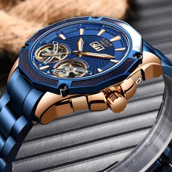 wristwatches lige 2021 mechanical wristwatch men watches automatic blue stainless steel waterproof date business watch, Slivery;brown
wristwatches lige 2021 mechanical wristwatch men watches automatic blue stainless steel waterproof date business watch, Slivery;brown