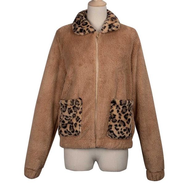 coats and jackets women 2021 cashmere coat for winter leopard print stitching zipper lapel brown jacket teddy women's, Black;brown
coats and jackets women 2021 cashmere coat for winter leopard print stitching zipper lapel brown jacket teddy women's, Black;brown