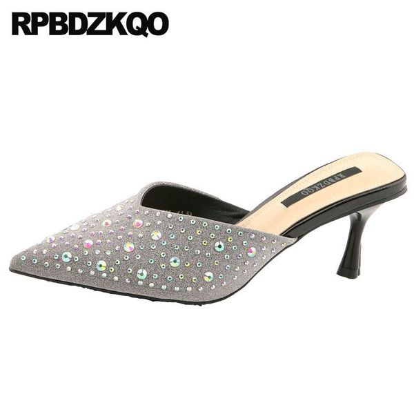 slippers shoes pointed toe high heel rhinestone most products mules diamond 5 bling slides women bridal sandals crystal, Black
slippers shoes pointed toe high heel rhinestone most products mules diamond 5 bling slides women bridal sandals crystal, Black