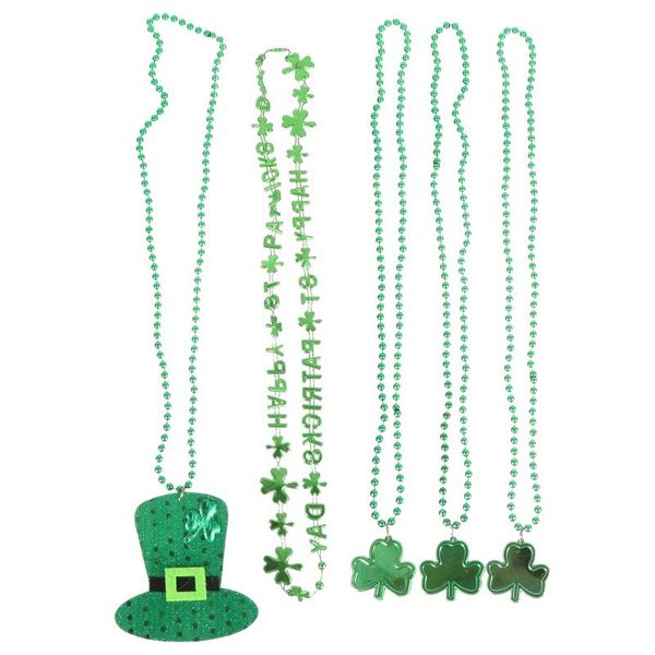 christmas decorations 3pcs st. patrick's day beads shamrock hat pendant necklaces
christmas decorations 3pcs st. patrick's day beads shamrock hat pendant necklaces