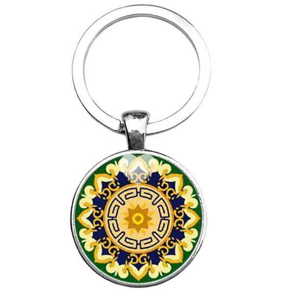 keychains 2021 ethnic style keychain cambered glass mandala cabochon key chain ring, Silver
keychains 2021 ethnic style keychain cambered glass mandala cabochon key chain ring, Silver
