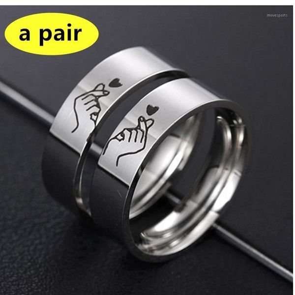 wedding rings fashion lettering stainless steel ring silver color romatic design heart couple valentine's day anniversary gift1, Slivery;golden
wedding rings fashion lettering stainless steel ring silver color romatic design heart couple valentine's day anniversary gift1, Slivery;golden