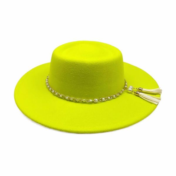 berets women solid color wool felt jazz fedora hats with chain men wide brim panama trilby cap autumn winter, Blue;gray
berets women solid color wool felt jazz fedora hats with chain men wide brim panama trilby cap autumn winter, Blue;gray