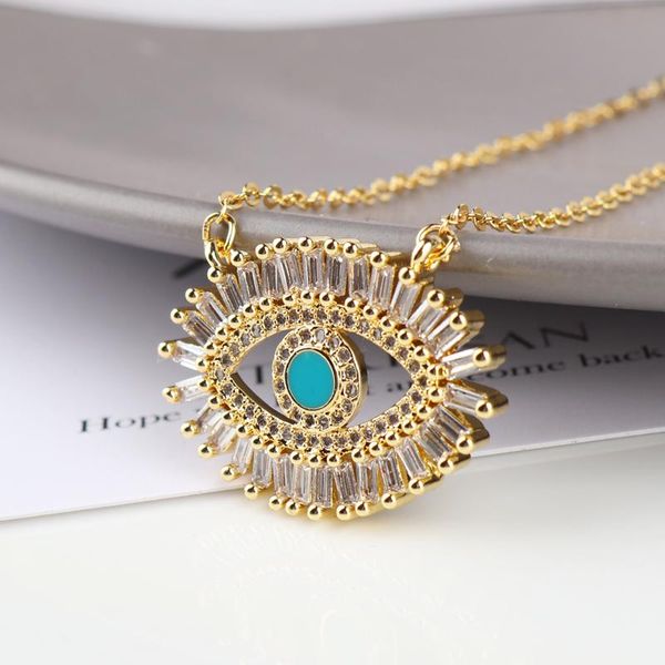 pendant necklaces fashion turkish blue evil eyes zircon for women girls vintage devil necklace party jewelry wedding choker, Silver
pendant necklaces fashion turkish blue evil eyes zircon for women girls vintage devil necklace party jewelry wedding choker, Silver