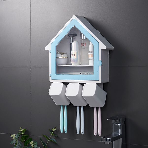 creative small house multi-purpose family of three washing set toilet toothbrush cup rack
creative small house multi-purpose family of three washing set toilet toothbrush cup rack
