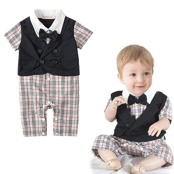 Summer Infant Boy Cotton Rompers Jumpsuits Baby Boys Plaid Gentlemen One-pieces Toddler Wedding Party Event Clothing Sets, Style 1-black
Summer Infant Boy Cotton Rompers Jumpsuits Baby Boys Plaid Gentlemen One-pieces Toddler Wedding Party Event Clothing Sets, Style 1-black