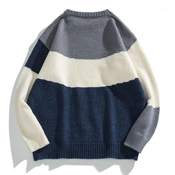 men's sweaters autumn winter men sweater contrast colors patchwork knitted round neck pullover oversized male for daily wear 2021, White;black
men's sweaters autumn winter men sweater contrast colors patchwork knitted round neck pullover oversized male for daily wear 2021, White;black