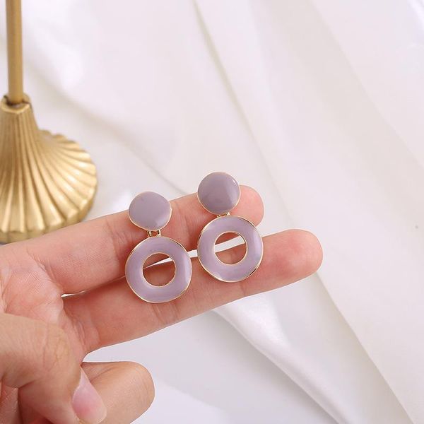 stud south korea dongdaemun jewelry classic retro earrings personality purple circle ring ear temperament simple, Golden;silver
stud south korea dongdaemun jewelry classic retro earrings personality purple circle ring ear temperament simple, Golden;silver