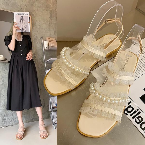 sandals flat sandal shoe 2021 women's summer heels suit female beige without comfort girls black pearl lace laces clear back strap r
sandals flat sandal shoe 2021 women's summer heels suit female beige without comfort girls black pearl lace laces clear back strap r