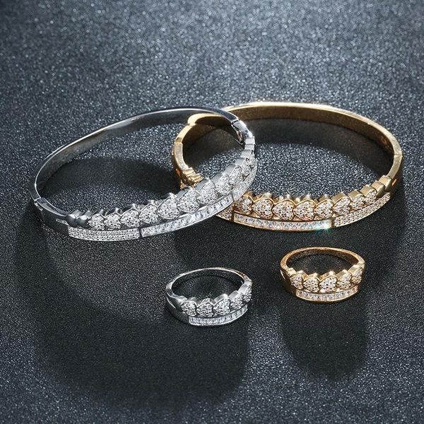 earrings & necklace dazz luxury heart bracelet ring women jewelry set complete microcubic zircon rings party wedding saudi arabia dubai sets, Silver
earrings & necklace dazz luxury heart bracelet ring women jewelry set complete microcubic zircon rings party wedding saudi arabia dubai sets, Silver