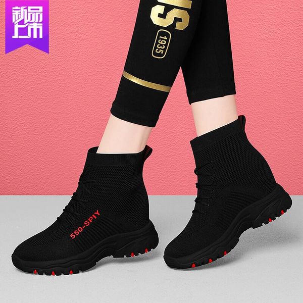socks shoes 2021 interior high winter fashion net red spring boots women's lace up, Black
socks shoes 2021 interior high winter fashion net red spring boots women's lace up, Black