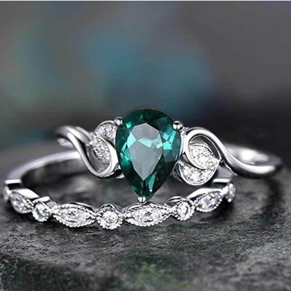 wedding rings vintage blue green color 925 sterling silver ring set for women lady anniversary gift jewelry, Slivery;golden
wedding rings vintage blue green color 925 sterling silver ring set for women lady anniversary gift jewelry, Slivery;golden