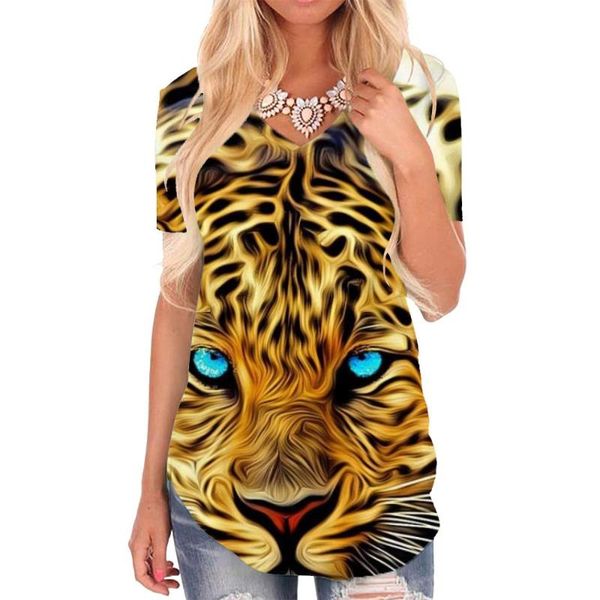 women's t-shirt giyu brand tiger women animal tshirts printed leopard funny t shirts dizziness v-neck tshirt womens clothing punk rock, White
women's t-shirt giyu brand tiger women animal tshirts printed leopard funny t shirts dizziness v-neck tshirt womens clothing punk rock, White