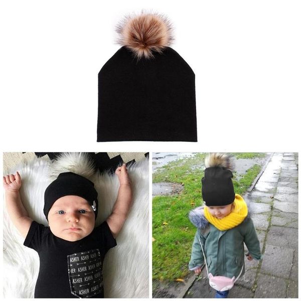 cute baby children hat boys girls cap cotton faux fur pompom solid color stripe warm beanie caps & hats, Yellow
cute baby children hat boys girls cap cotton faux fur pompom solid color stripe warm beanie caps & hats, Yellow