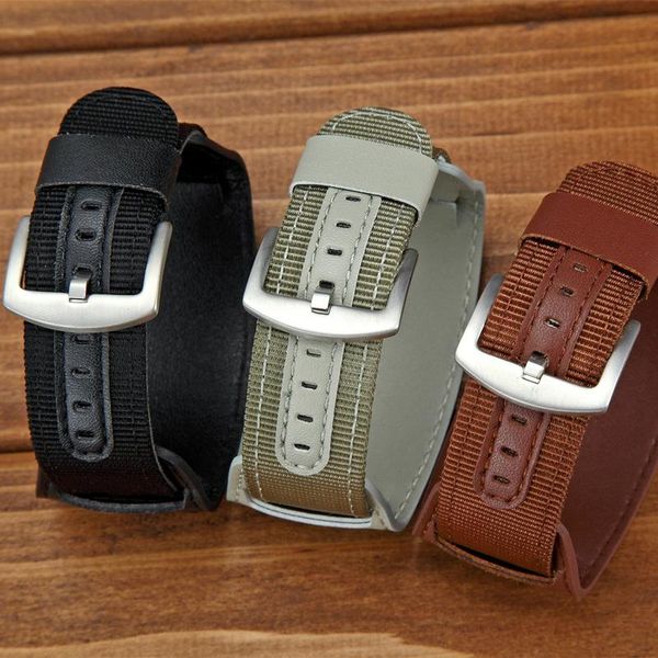 watch bands 18/20/22/24mm universal watchbands fashion woven nylon sport leather wrist strap men quick release replacement accessories, Black;brown
watch bands 18/20/22/24mm universal watchbands fashion woven nylon sport leather wrist strap men quick release replacement accessories, Black;brown