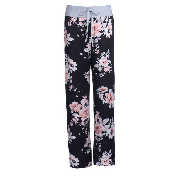 women's sleepwear women loose pants lounge trousers floral print casual stretch waist drawstring high long home pajamas, Black;red
women's sleepwear women loose pants lounge trousers floral print casual stretch waist drawstring high long home pajamas, Black;red