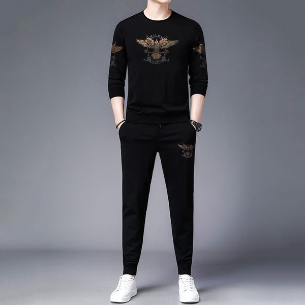 korean version of sports spring trend new youth men's fashion sweater leisure two-piece set, Gray
korean version of sports spring trend new youth men's fashion sweater leisure two-piece set, Gray