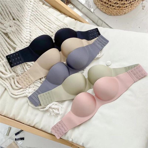 bras invisible women push up strapless lingerie wirebralette seamless small chest girls underwear brassiere 4pcs/lot, Red;black
bras invisible women push up strapless lingerie wirebralette seamless small chest girls underwear brassiere 4pcs/lot, Red;black