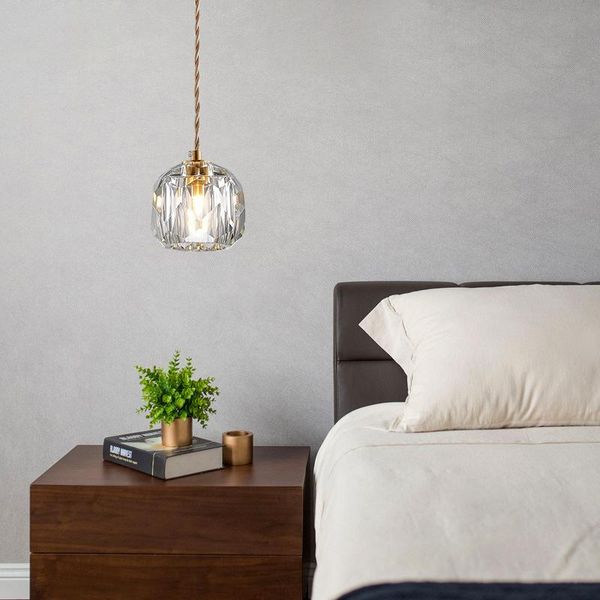 pendant lamps nordic copper crystal lights creative bedroom bedside dining room restaurant light corridor living decoration lamp
pendant lamps nordic copper crystal lights creative bedroom bedside dining room restaurant light corridor living decoration lamp