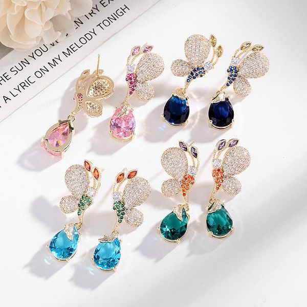 dangle & chandelier korea fashion cute sweet pink blue butterfly european and american earrings color gem short elegant ear jewelry female, Silver
dangle & chandelier korea fashion cute sweet pink blue butterfly european and american earrings color gem short elegant ear jewelry female, Silver