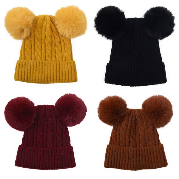 kids knitted hats pompom beanie double fur ball wool crochet skull caps solid winter warm beanies woolen soft cute skiing stretch headgear a, Yellow
kids knitted hats pompom beanie double fur ball wool crochet skull caps solid winter warm beanies woolen soft cute skiing stretch headgear a, Yellow