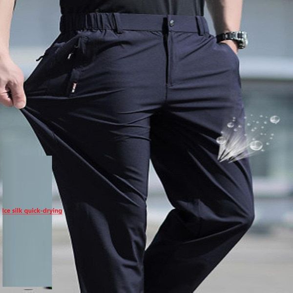 men's pants breathable ice silk summer casual 2021 korean version of large size trousers quick-drying belt, Black
men's pants breathable ice silk summer casual 2021 korean version of large size trousers quick-drying belt, Black