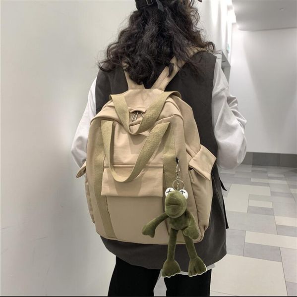 new solid color women's waterproof nylon backpack simple school bag for teenage girl shoulder travel bag schoolbag
new solid color women's waterproof nylon backpack simple school bag for teenage girl shoulder travel bag schoolbag