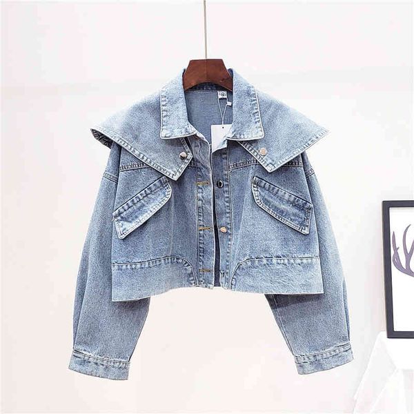 jacket vintage removable shawl short denim coats women loose casual long sleeve single breasted jeans jacket outerwear female, Black;brown
jacket vintage removable shawl short denim coats women loose casual long sleeve single breasted jeans jacket outerwear female, Black;brown