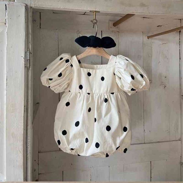 summer baby short sleeves polka-dot clothing girl square collar with hair band 210515, Blue
summer baby short sleeves polka-dot clothing girl square collar with hair band 210515, Blue