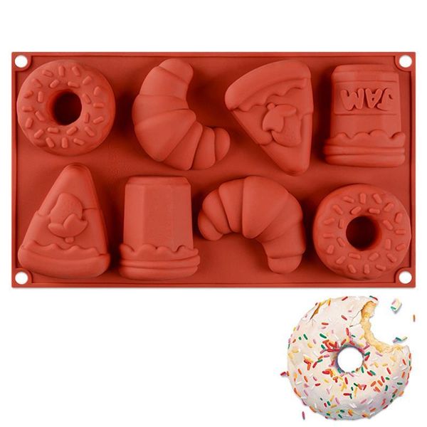 baking moulds 8 holes silicone mold 3d donut chocolate cupcake cake diy muffin bakeware kitchen tools
baking moulds 8 holes silicone mold 3d donut chocolate cupcake cake diy muffin bakeware kitchen tools