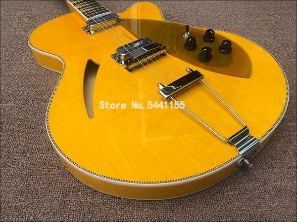 330 360 370 6 strings yellow semi hollow body electric guitar single f hole checkerboard binding 2 output jacks gold sparkle pi275s
330 360 370 6 strings yellow semi hollow body electric guitar single f hole checkerboard binding 2 output jacks gold sparkle pi275s