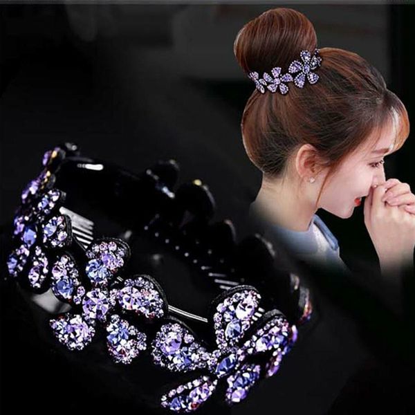 Crystal Rhinestone Claw Ponytail Bun Holder Hair Comb Hairpin Fashion Hairpieces Jewelry Gift Women Girls Hair Clip Headdress
Crystal Rhinestone Claw Ponytail Bun Holder Hair Comb Hairpin Fashion Hairpieces Jewelry Gift Women Girls Hair Clip Headdress