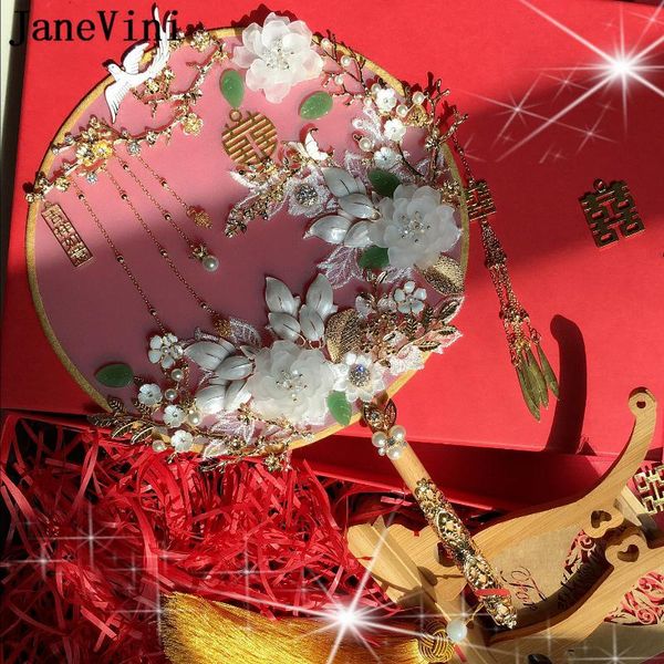 wedding flowers janevini luxury jewelry chinese bridal bouquets fan cover face handmade green leaves metal round accessories
wedding flowers janevini luxury jewelry chinese bridal bouquets fan cover face handmade green leaves metal round accessories