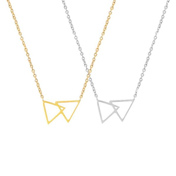 pendant necklaces 10pcs/lot double open triangle necklace for women fashion jewelry stainless steel chain choker collar bijoux, Silver
pendant necklaces 10pcs/lot double open triangle necklace for women fashion jewelry stainless steel chain choker collar bijoux, Silver