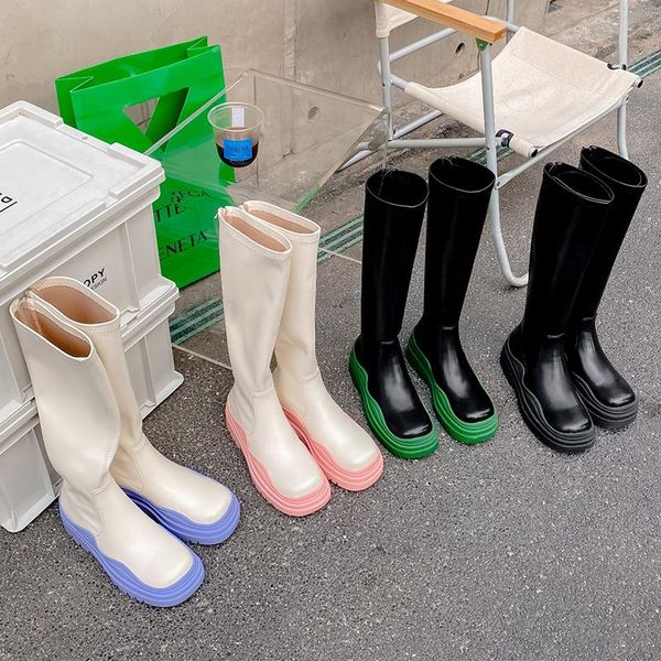 boots 2021 winter autumn women long platform gothic shoes female heels warm fur thick soles soft leather knee high, Black
boots 2021 winter autumn women long platform gothic shoes female heels warm fur thick soles soft leather knee high, Black