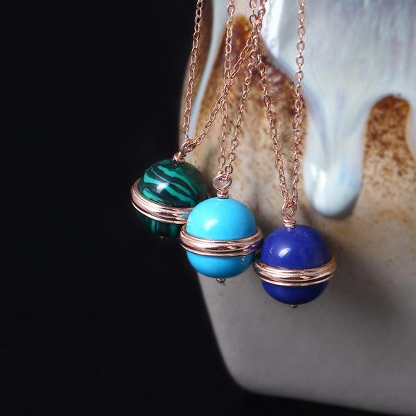 sterling silver jewelry women's natural gemstone rose gold clavicle chain planet shape turquoise necklace chains
sterling silver jewelry women's natural gemstone rose gold clavicle chain planet shape turquoise necklace chains