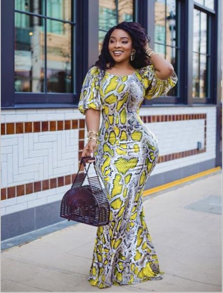 o neck summer floor length womens dress long sleeve serpentine print women club party maxi, Black;gray
o neck summer floor length womens dress long sleeve serpentine print women club party maxi, Black;gray