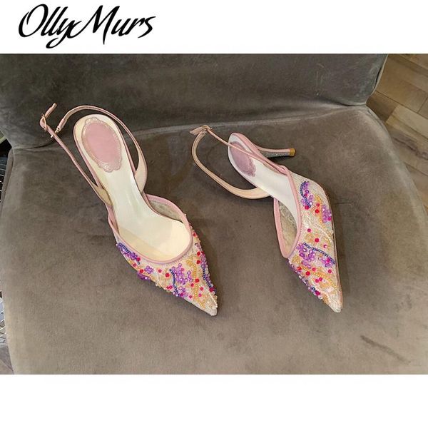 dress shoes summer women high heels sandals silk sheepskin feet pointed toe, Black
dress shoes summer women high heels sandals silk sheepskin feet pointed toe, Black