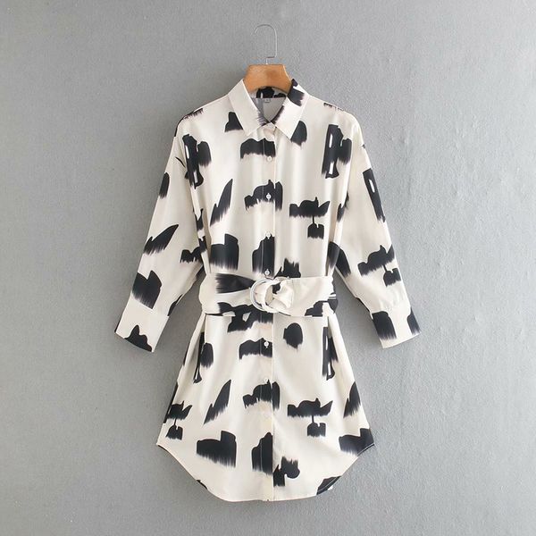 casual turn down collar vintage floral shirt dress with belt women long sleeve spring elegant office lady nx9849 210525, Black;gray
casual turn down collar vintage floral shirt dress with belt women long sleeve spring elegant office lady nx9849 210525, Black;gray