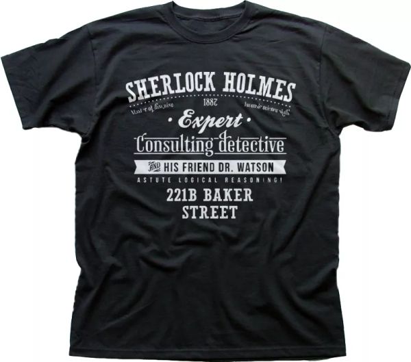 sherlock holmes watson benedict cumberbatch bbc black cotton t-shirt 9844, White;black
sherlock holmes watson benedict cumberbatch bbc black cotton t-shirt 9844, White;black