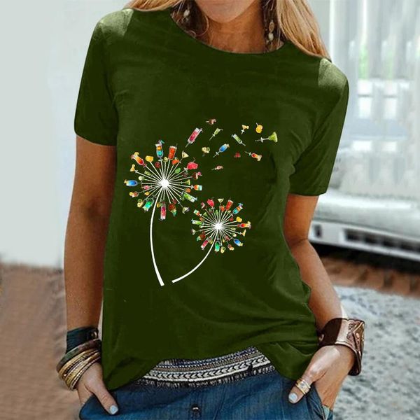 women's t-shirt women t shirt dandelion printing oversized short sleeves o-neck loose casual summer plus size tshirt, White
women's t-shirt women t shirt dandelion printing oversized short sleeves o-neck loose casual summer plus size tshirt, White