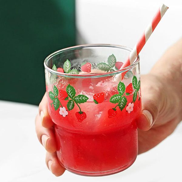 creative high borosilicate breakfast strawberry printing water cup ultra-thin temperature resistant milk juice wine glasses
creative high borosilicate breakfast strawberry printing water cup ultra-thin temperature resistant milk juice wine glasses