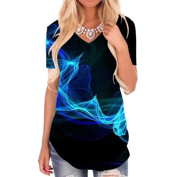 women's t-shirt giyu brand abstract t shirt women t-shirts 3d art tshirts printed smoke cloud v-neck tshirt womens clothing hip, White
women's t-shirt giyu brand abstract t shirt women t-shirts 3d art tshirts printed smoke cloud v-neck tshirt womens clothing hip, White