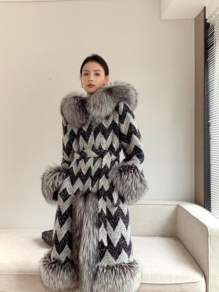 women's fur & faux european runway 2022 plush single breasted woolen coats with real cuff plaszcze damskie autumn manteau femme hiver, Black
women's fur & faux european runway 2022 plush single breasted woolen coats with real cuff plaszcze damskie autumn manteau femme hiver, Black