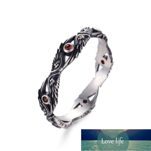trendy retro punk style red zircon wings ring gothic popular men's women's fashion hip-hop rock accessories holiday gifts factory, Silver
trendy retro punk style red zircon wings ring gothic popular men's women's fashion hip-hop rock accessories holiday gifts factory, Silver