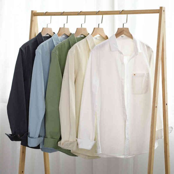 2021 spring and autumn long-sleeved casual pure cotton simple japanese fashion shirts for men solid white shirt mens camisa 9upk
2021 spring and autumn long-sleeved casual pure cotton simple japanese fashion shirts for men solid white shirt mens camisa 9upk