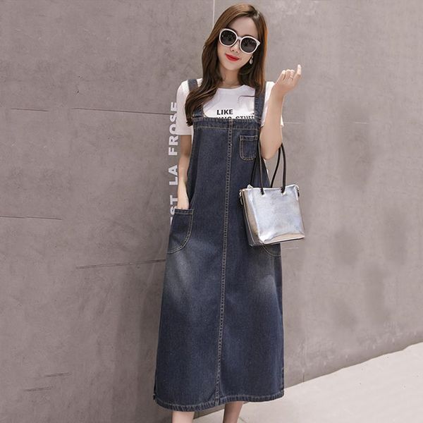 s 5xl womens dress summer plus size jeans women suspenders denim dresses female overalls korean casual long sundress robe femme, Black;gray
s 5xl womens dress summer plus size jeans women suspenders denim dresses female overalls korean casual long sundress robe femme, Black;gray