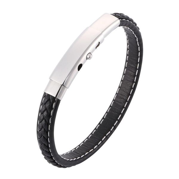 charm bracelets fashion black leather bracelet simple retro adjustable casual sporty jewelry wrist band gifts bb0393h, Golden;silver
charm bracelets fashion black leather bracelet simple retro adjustable casual sporty jewelry wrist band gifts bb0393h, Golden;silver